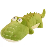 Peluche Crocodile Longue et Ultra Douce de Haute Qualité, Jouet en Peluche pour Dormir, Coussin Corporel, Cadeau d'Anniversaire pour Filles