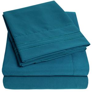Hotel qualität Weiches Bettlaken-Set 100% Baumwolle 800 Faden zahl Einfacher Stoff mit Weihnachts charakter muster 4-teilige Bettlaken - Product Image 4