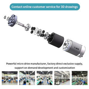 DC 전기 기어 유성 기어 박스 모터 36mm 12V 24V 속도 옵션 고토크 30kg.cm 기어드 모터 저소음 - Product Image 4