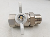 Válvula de mariposa de latón, válvula de gas manual y accesorios de válvula con manija, fabricante OEM para aplicaciones de agua y gas en el hogar y la cocina