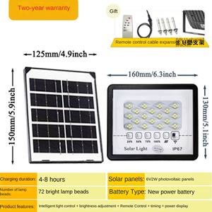 ไฟโซลาร์เซลล์รูปดอกยิปโซฟิลลา อลูมิเนียม LED กันน้ำ สำหรับบ้าน สวน ถนน ควบคุมเวลา ขายส่ง - Product Image 6