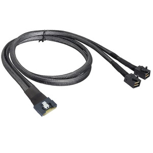 Adaptador delgado Sas8654 8i 74p de cobertura total anti-desalineación para 2 conexiones de servidor HD, cable SFF 8643 a 8654 PCIe - Product Image 4