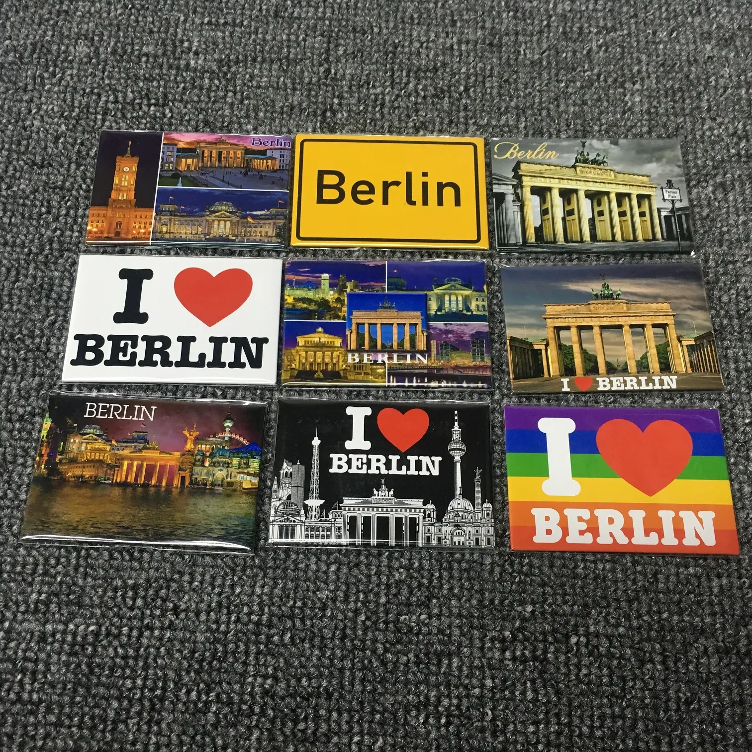 Foto Toeristische Barcelona Praag Steden Land Custom Souvenir 3d Tin Koelkast Magneet Koelkast Magneet