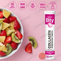 Comprimés effervescents Amaz Vitamine E, Vitamine C, Vitamine D, Collagène pour la beauté de la peau, des cheveux et des ongles