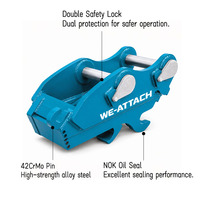 Acoplador Rápido Hidráulico Personalizado de Alta Calidad We-Attach WQC02, ¡Gran Venta! Componente Central del Fabricante para Excavadoras de 2.5-4T
