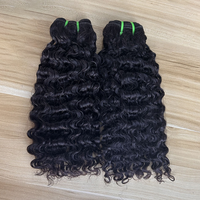 Extensions de cheveux humains bruts bouclés birmans, 100% cheveux vierges vietnamiens, longueur étirée 30 pouces, lots de 8 pouces