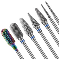 Accessoires professionnels pour ponceuse à ongles : Fraise à cuticules en carbure de tungstène pour éliminer les peaux mortes