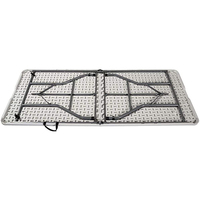 Table pliante rectangulaire moderne et portable de 6 pieds en plastique pour événements, idéale pour le jardin, le camping et les banquets – Vente en gros sur mesure