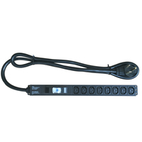 1.5U IEC C13 8-Port 50A 240V PDU dengan Steker L6-50P untuk Penggunaan di Pusat Data & Ruang Komputer
