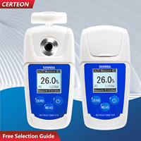 Testeur H2O2 portable avec LCD ATC pour liquides chimiques 0-50% réfractomètre manuel concentration de peroxyde d'hydrogène