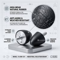 Amortisseur de vibrations en caoutchouc conique Jacey de type VP pour moteur de compresseur d'air