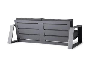 Causeuse de patio contemporaine de luxe de haute qualité ensemble de table et chaises de jardin en aluminium avec mobilier design minimaliste - Product Image 5