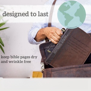 Étuis de livre personnalisés, couverture de Bible en cuir PU, porte-Bible délicat pour femmes - Product Image 2