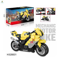 283 pièces course moto bricolage personnalisé vélo modèle Kit éducatif blocs de construction jouet pour enfants passionnés jeu fonction garçons jouets