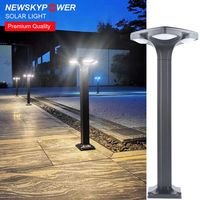 Lampe de bollard solaire décorative IP65 40/60/80/100CM pour parterres de fleurs, prix de gros Chine