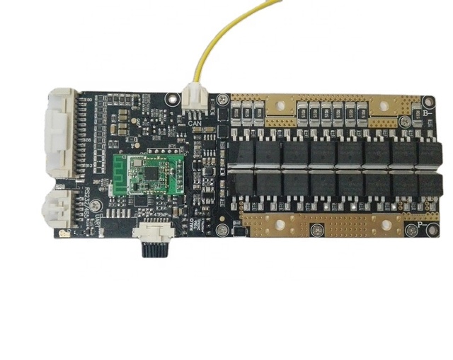 Smart BMS  3S to 15S 60A BMS 14S 60A BMS with RS485 Canbus RS232 Uart Communication Port with Blue Tooth App with Heat Module