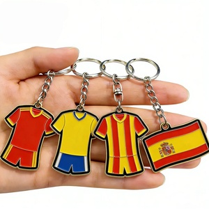 Llavero Personalizado con la Camiseta de la Selección Nacional de Fútbol - Llavero de Metal Esmaltado para Fanáticos de Brasil, Alemania, <span class=keywords><strong>Argentina</strong></span> - Product Image 3
