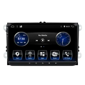 Kit multimídia automotivo, 9 ", android, touchscreen, gps, mp5, dvd player, para carro universal, para cc, jetta, beetle, fox