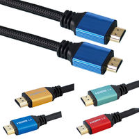 Meilleure qualité 10 15 20 30 mètres extra long 4k hdmi kabel haute vitesse 4k60hz bleu 2.0v câble hdmi pour connecter le téléphone à la télévision
