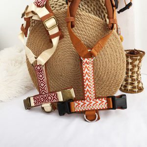 เสื้อกั๊กไนลอนสไตล์โบฮีเมียนสายจูงสุนัขขนาดใหญ่ปรับได้แบบไม่ดึงดึงดึงสุดหรูสำหรับสุนัขขนาดใหญ่ขนาดกลาง - Product Image 2