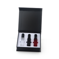 Vide 10ml 1/3OZ Atomiseur Bouteille En Verre Vaporisateur Rechargeable Carré De Parfum Bouteilles D'essai Avec Boîte de Papier Pour Le Parfum Échantillon Kit