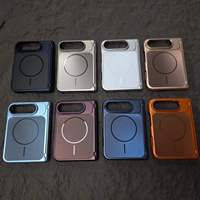 Étui magnétique pour iPhone Duo Hinge, protection intégrale, finition mate, antichoc, coque rigide pour téléphone, compatible anti-rayures, pliable