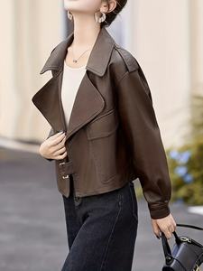 เสื้อโค้ทเทรนช์สไตล์เกาหลีสำหรับฤดูใบไม้ร่วง |   ผ้าอ็อกซ์ฟอร์ด กันน้ำ กันลม ป้องกันความหนาว ให้ความอบอุ่น ความยาวสั้น ทรงเข้ารูป ทันสมัย เหมาะสำหรับการเดินทาง - Product Image 4