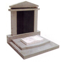 Monument et pierres tombales en granit naturel sculpté, grand modèle simple et économique, design mausoléen, en promotion en Chine