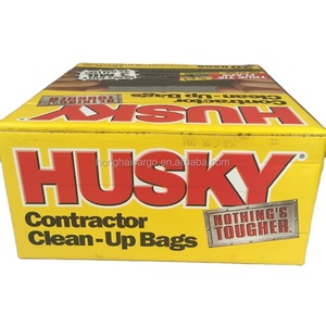 Bolsa de limpieza de contratista de LDPE de 3 mil para servicio pesado de 42 galones, <span class=keywords><strong>bolsas</strong></span> de plástico con revestimiento de cubo de basura con solapa fácil - Product Image 1