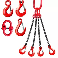 Anneau de chaîne de levage G80 zingué de 16mm avec structure soudée pour soulever des objets à 4 jambes