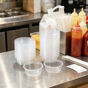 ถุงพลาสติกใสแบบซ้อนได้ ป้องกันการหก สำหรับร้านอาหารฟาสต์ฟู้ด บรรจุน้ำผึ้ง แยม ซอส ขนาดเล็ก - Product Image 4
