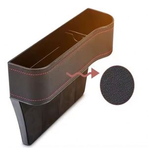 Boîte de rangement en cuir PU imperméable pour l'espace entre les sièges de voiture, organiseur de poche populaire pour l'intérieur de la voiture - Product Image 4