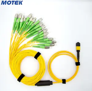 MPO分接电缆MPO公至24 FC OS2 9/125um LSZH光纤风扇输出接插线