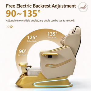 Luxury Electric <b>Pedicure</b> Spa Chair Airbag Back Massage <b>Pedicure</b> Chair With Foldable Manicure Tray Cold Hot Water Foot Bath Basin - Product Image 3
