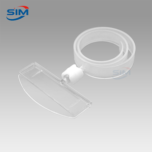 Clip d'étiquetage flexible et robuste en spirale PS+PP certifié CE, support d'étiquette pour <span class=keywords><strong>bouteille</strong></span>, porte-étiquette <span class=keywords><strong>de</strong></span> prix pour affichage en magasin - Product Image 1