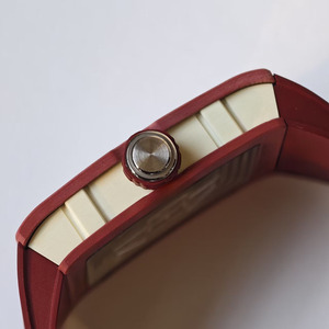 Top luxury business style 016 square titanium <b>case</b> with skeletonized design sapphire dial men's mechanical <b>watch</b> - Product Image 4