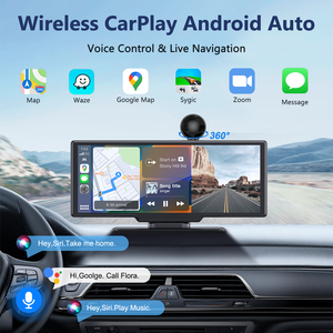 Autoradio HD 10,26 pouces pour Carplay et Android <span class=keywords><strong>Auto</strong></span> avec caméra embarquée 4K, enregistrement double avant/intérieur, GPS pour voitures, camions - Product Image 4