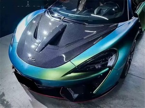 Capot moteur ventilé en fibre de carbone sèche style N pour McLaren 570GT 570S 540C 2016-2019, fixation par vis - Product Image 3