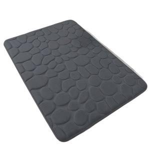 Alfombra de baño rectangular de coral polar, absorbente, antideslizante, fácil de limpiar, de color sólido. - Product Image 2