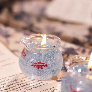 <span class=keywords><strong>Velas</strong></span> Aromáticas con Diseño de Pecera de Peces Dorados, Decoración de Micropaisaje para Escritorio, Regalo de Cumpleaños para Chicas, Set de Lujo en Caja - Product Image 6