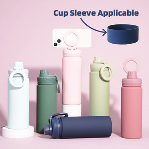Bouteille isotherme en acier inoxydable à double paroi de 32 oz avec support magnétique pour téléphone et logo personnalisé - Product Image 6
