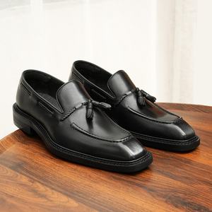 Nuevos Zapatos Oxford de Cuero para Hombre, Sin Cordones, Impermeables, Transpirables, Estilo Británico, Formales, de Negocios, Modernos, Casuales de Oficina - Product Image 5