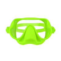 Masque de plongée en silicone à faible volume pour enfants, étanche et anti-buée, avec verres en verre trempé pour garçons et filles, pour la plongée avec tuba et la natation