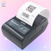 Printer Thermal Portabel AIXW 57mm untuk USB ESC/POS, Kompatibel dengan Kertas 58mm, 203DPI, Garansi 1 Tahun, Ready Stock