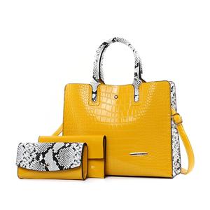 ZR89R barato al por mayor 3 pcs en 1 PU bolsos de señora bolsos de las mujeres bolsas con asa - Product Image 6