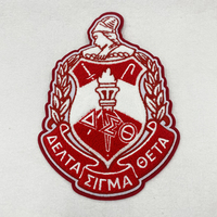 Écusson de broderie personnalisé 1913 Chenille Grec Sororité Lettre Alphabet Appliques Brodé Fer sur Logo Personnalisé Écussons en Chenille