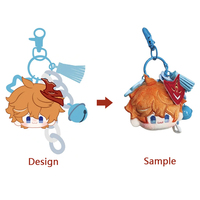 Pendentif Tête de Poupée en Peluche Personnalisée 5cm 10cm 15cm, Porte-clés Poupée en Peluche Anime Kpop Idol Personnalisé