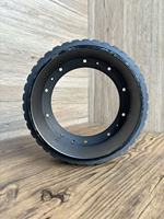 Roue de traction avant en polyuréthane solide et durable (PU) 210x70-145 mm pour chariot élévateur, idéale pour sols glacés en entrepôts frigorifiques