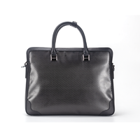 Sac fourre-tout tendance étanche pour ordinateur portable sac à bandoulière mallette en cuir et fibre de carbone pour hommes