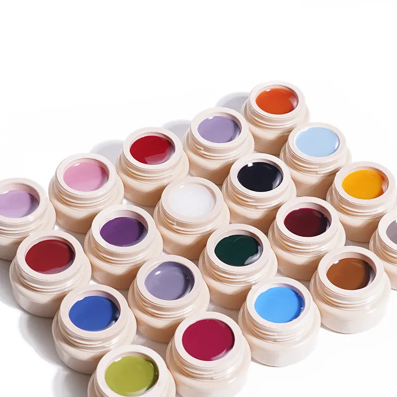 Naroon Custom Private Label UV Gel Nail Supplies Soild Color Painting Art Jelly Gel Nail Polish
